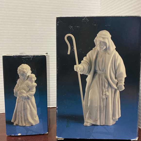 Avon Nativity Collectibles The Shepherd & Shepherd Boy Boxed EUC 1983 BEAUTIFUL! - Picture 7 of 9